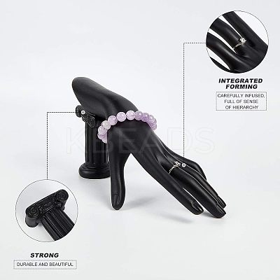 Resin Jewelry Bracelet Display Stands BDIS-WH0005-02-1
