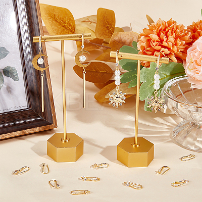 40Pcs Brass Earring Hooks KK-BBC0004-47-1