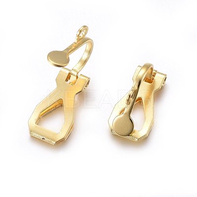 304 Stainless Steel Clip-on Earring Findings STAS-O110-21G-1