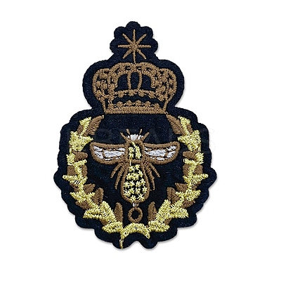 Computerized Embroidery Polyester Iron on/Sew on Patches PATC-WH0003-48B-1