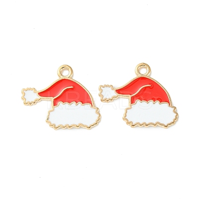 Christmas Alloy Enamel Pendants ENAM-D047-09LG-06-1