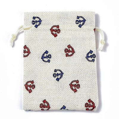 Burlap Packing Pouches Drawstring Bags ABAG-L016-A09-1