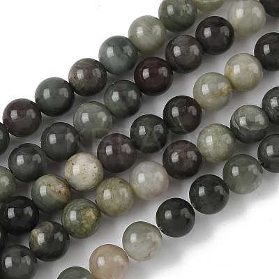 Natural Green Rutilated Quartz Beads Strands LS-G-Q462-61-6mm-1