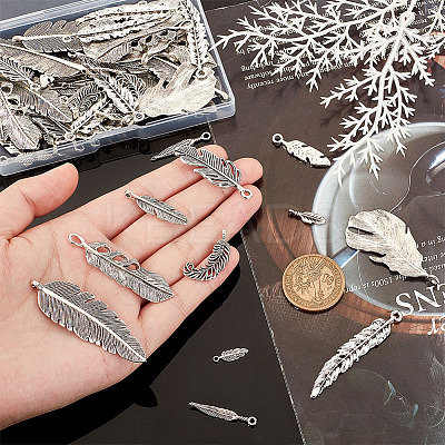 72PCS Tibetan Style Alloy Pendants TIBEP-PH0001-58-1