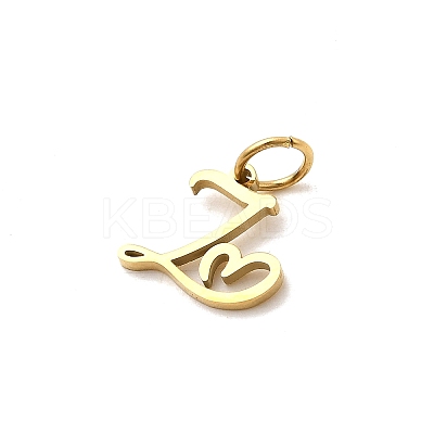 26Pcs 304 Stainless Steel Letter A~Z Charms STAS-P411-01G-1