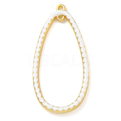 Rack Plating Brass Enamel Pendants KK-G515-10G-1