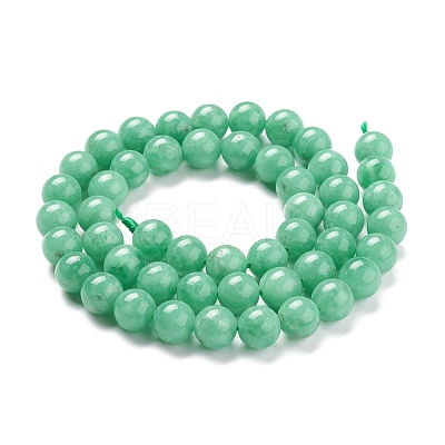 Natural Glass Beads Strands G-F688-01-8mm-1