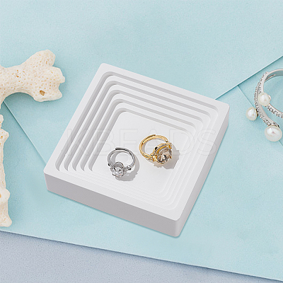 Gesso Jewelry Plate DJEW-WH0043-28B-1