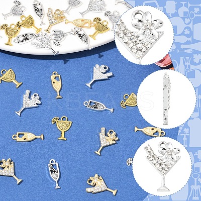 30Pcs Tibetan Style Alloy Pendants FIND-FS0003-83-1