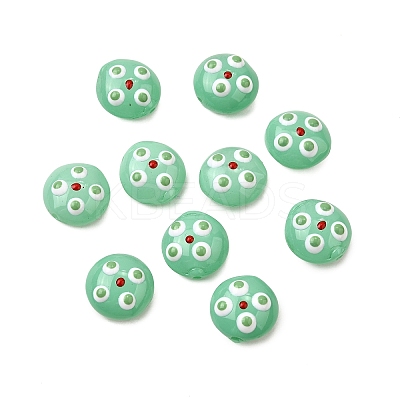 Transparent Glass Enamel Beads LAMP-S079-01G-1