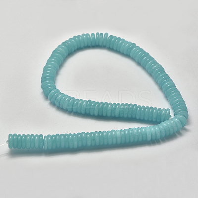 Natural White Jade Heishi Beads Strands G-K208-21-12mm-1