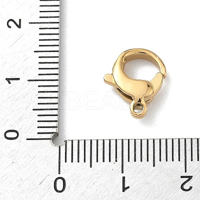 304 Stainless Steel Lobster Claw Clasps Ion Plating(IP) LS-STAS-P423-06G-1