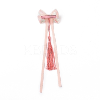 Bowknot Long Ribbon Alligator Hair Clip LS-PHAR-D013-03C-1
