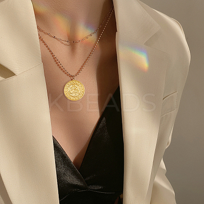 12Pcs 3 Colors Ion Plating(IP) 304 Stainless Steel Pendants STAS-DC0013-99-1