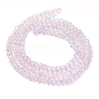 Transparent Painted Glass Beads Strands DGLA-A034-T2mm-A05-1