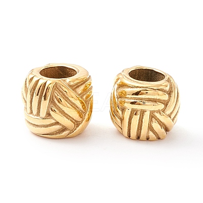 Ion Plating(IP)  304 Stainless Steel European Beads STAS-M298-01G-1