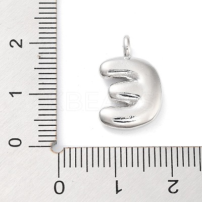 Rack Plating Brass Balloon Letter Pendants X-KK-C050-01P-E-1