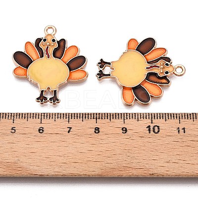 Thanksgiving Day Theme Alloy Enamel Pendants ENAM-T020-52A-01-1