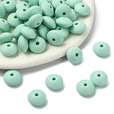 100Pcs Food Grade Eco-Friendly Silicone Beads SIL-YW0001-84I-1