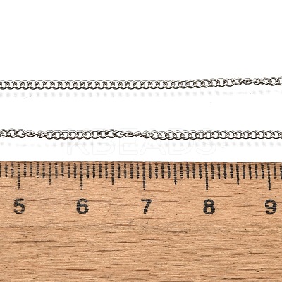 201 Stainless Steel Twisted Chain Necklaces NJEW-R023-09P-1