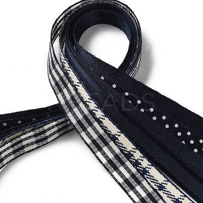 18 Yards 6 Styles Polyester Ribbon SRIB-Q022-E03-1