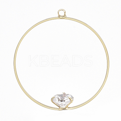 Brass Pendants KK-S348-061A-1