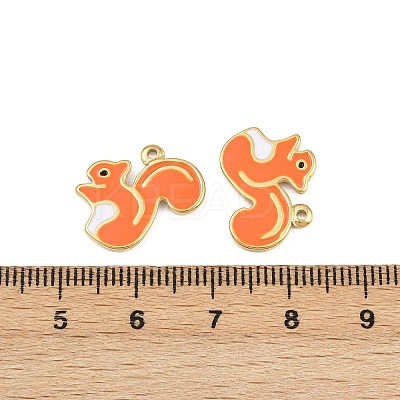 304 Stainless Steel Enamel Pendants STAS-P415-24G-1