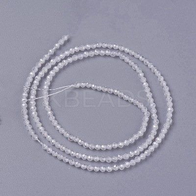 Cubic Zirconia Beads Strands G-F596-48I-3mm-1