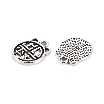 Tibetan Style Alloy Pendant Enamel Settings PALLOY-N160-68-1