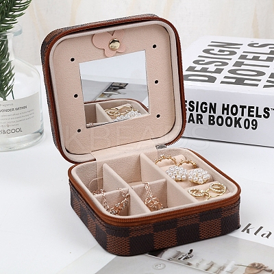Sqaure PU Leather Jewelry Box PAAG-PW0012-07D-1