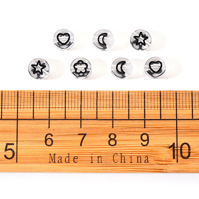 Transparent Acrylic Beads TACR-YW0001-12B-1