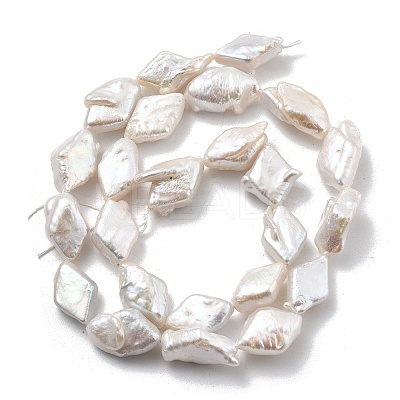 Natural Baroque Keshi Pearl Beads Strands PEAR-P064-12A-01A-1