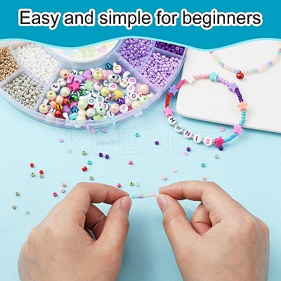 DIY Stretch Bracelet Making Kit DIY-YW0007-65-1