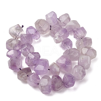 Natural Amethyst Nuggets Bead Strands G-P082-15-1