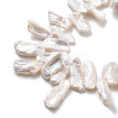 Natural Baroque Keshi Pearl Beads Strands PEAR-P064-02G-03C-1