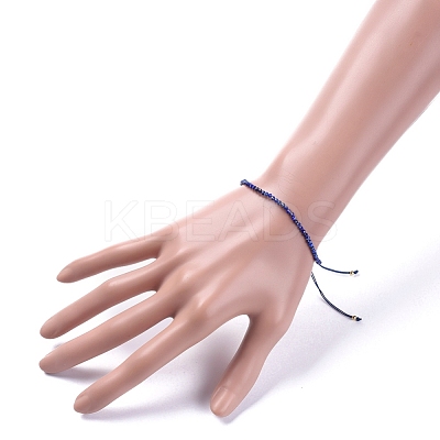Braided Bead Bracelets BJEW-JB04917-01-1