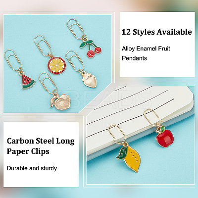 Carbon Steel Long Paper Clips AJEW-OC00013-1