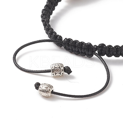 Synthetic Turquoise(Dyed) Tortoise Braided Bead Bracelet for Women BJEW-TA00225-02-1