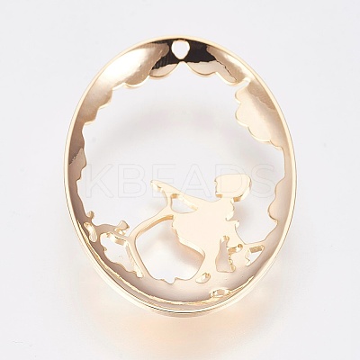Brass Pendants KK-K230-04G-NF-1