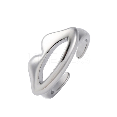 304 Stainless Steel Adjustable Open Cuff Rings RJEW-Q020-19P-1