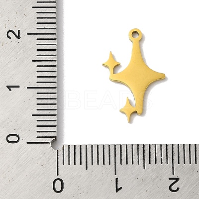 5Pcs 201 Stainless Steel Pendants STAS-Z068-04G-1