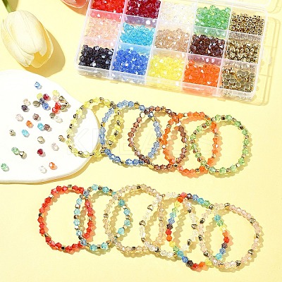 DIY Glass Beads Bracelets Jewelry Making Kit DIY-FS0007-70-1