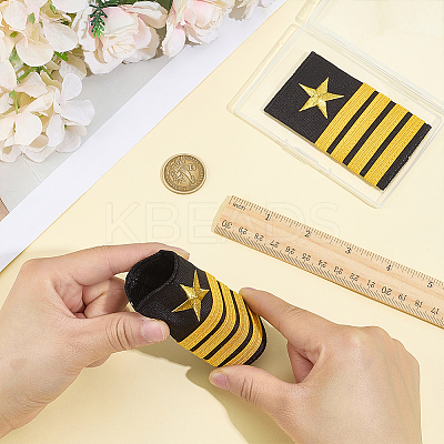 1 Pair Polyester Sailor Epaulettes DIY-BC0017-21D-1