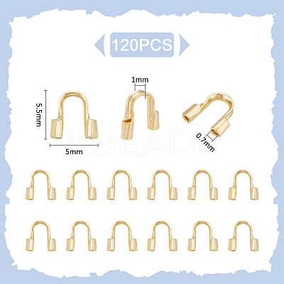 120Pcs Brass Wire Guardian and Protectors KK-UN0004-82-1