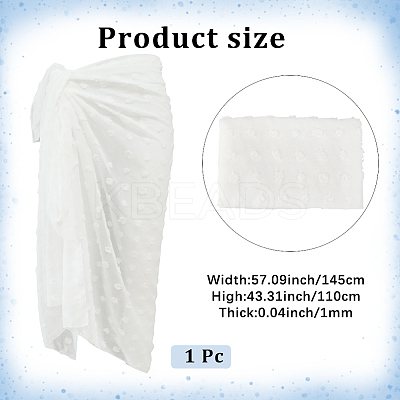 Rectangle Polyester Beach Wrap Dress AJEW-WH20006-182A-1