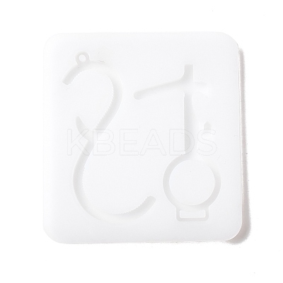 Key Shape DIY Pendant Silicone Molds DIY-F114-16-1