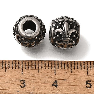304 Stainless Steel European Beads STAS-D191-06E-AS-1