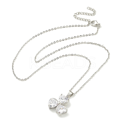 304 Stainless Steel Cable Chain Necklaces NJEW-H040-14P-1
