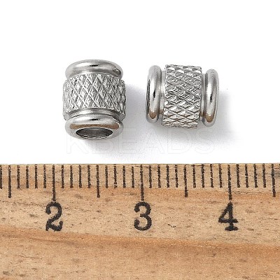 304 Stainless Steel European Beads STAS-S169-03A-P-1