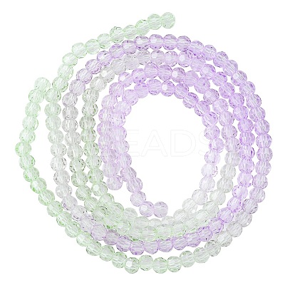 Transparent Glass Beads Strands GLAA-YW0001-59C-1